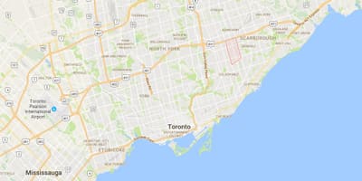 Karte Dorset Parka rajonā Toronto