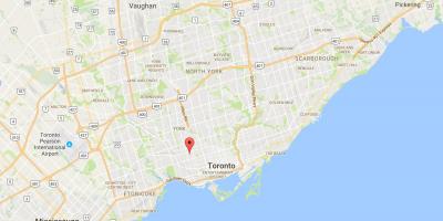Karte Dovercourt Parka rajonā Toronto