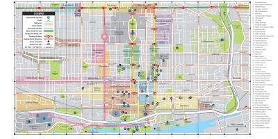 Karte Downtown Toronto
