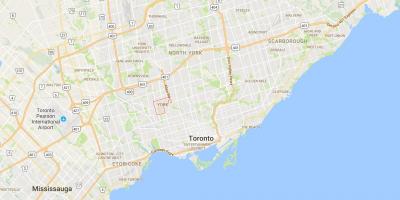 Karte Fairbank rajona Toronto
