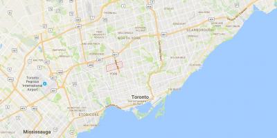 Karte Glen Park rajonā Toronto