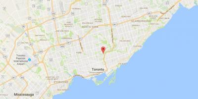 Karte Gubernatora Tilta rajonā Toronto