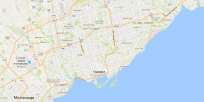 Karte Guildwood rajona Toronto