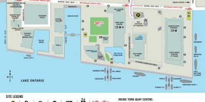 Karte Harbourfront Centre Toronto