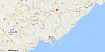 Karte Henrijs Saimniecību rajona Toronto