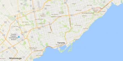 Karte Highland Creek rajona Toronto