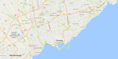 Karte Humbermede rajona Toronto