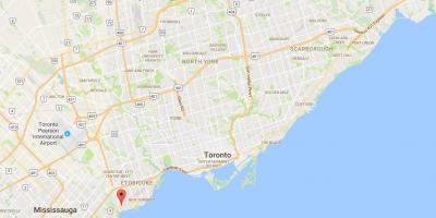Karte Ilgi Filiāle rajona Toronto