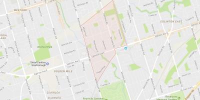 Karte Ionview kaimiņattiecību Toronto