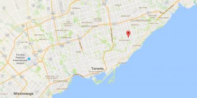 Karte Ionview rajona Toronto