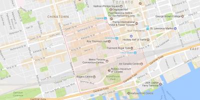 Kartes no Izklaides Rajona kaimiņattiecību Toronto