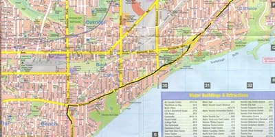 Karte Kingston ceļu Ontarion