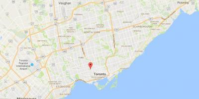 Karte Koreatown rajona Toronto