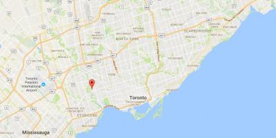 Karte Lambton rajona Toronto