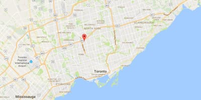 Karte Lawrence Muižas rajonā Toronto