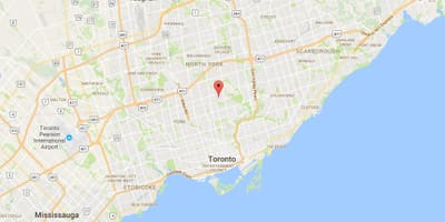 Karte Lawrence Parka rajonā Toronto