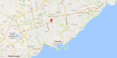 Karte Ledbury Parka rajonā Toronto