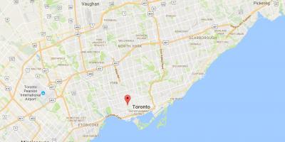 Karte Little Italy rajona Toronto