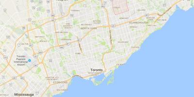Karte Milliken rajona Toronto
