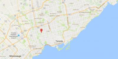 Karte Mount Deniss rajona Toronto