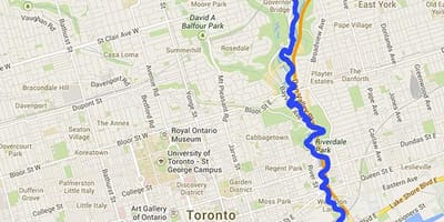 Karte Nav upes Toronto