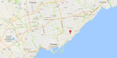 Karte Oakridge rajona Toronto