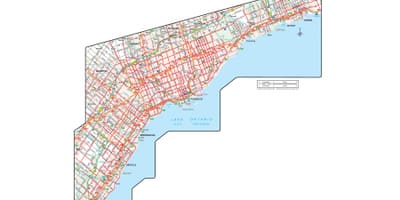 Kartes oficiālo Ceļu Ontario