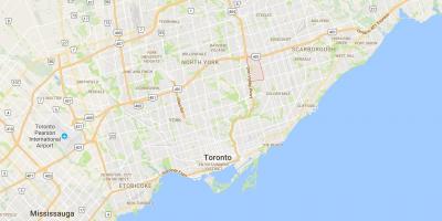 Karte Parkwoods rajona Toronto