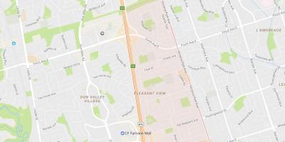 Karte Patīkamu Skatu kaimiņattiecību Toronto