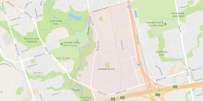 Karte Pelmo Parks – Humberlea kaimiņattiecību Toronto