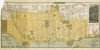 Karte pilsētā Toronto 1903