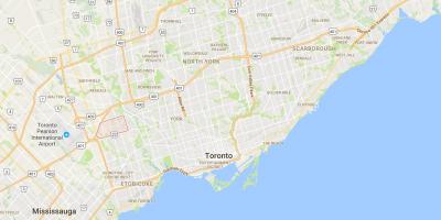 Karte Richview rajona Toronto