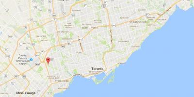 Karte Rietumu Deane Parka rajonā Toronto