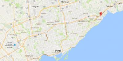 Karte Rietumu Rouge rajona Toronto