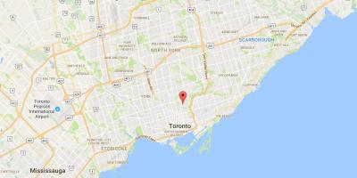 Karte Rosedale rajona Toronto