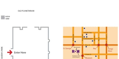 Karte, Royal Ontario Museum autostāvvieta