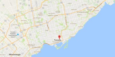 Karte Sūnu Parka rajonā Toronto