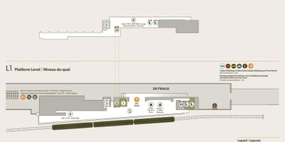 Karte Savienības stacijas platformas līmenī