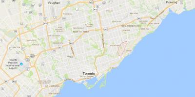 Karte Scarborough Junctiondistrict Toronto