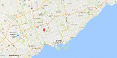 Karte Silverthorn rajona Toronto