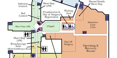 Map Svētā Jāzepa Veselības centrs Toronto 2. līmenis