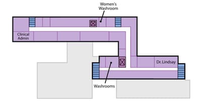 Map Svētā Jāzepa Veselības centrs Toronto Sunnyside 4. līmenis