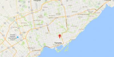 Karte, St James Pilsētas rajonā Toronto