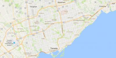 Karte Steeles rajona Toronto