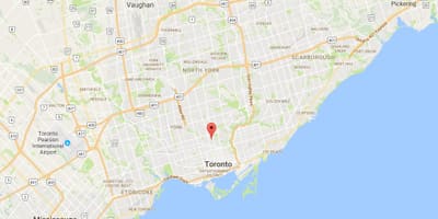 Karte Summerhill rajonā Toronto