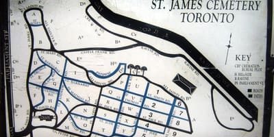 Map Svētā Jēkaba kapos