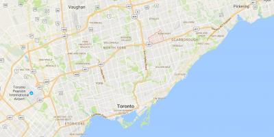Karte Tam O'Shanter – Sullivandistrict Toronto