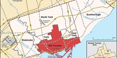 Karte Toronto jomā