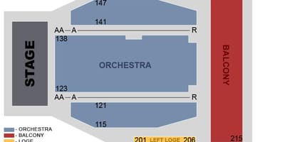 Karte Toronto centre mākslas sēdvietu