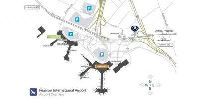 Karte Toronto lidostas pearson pārskats